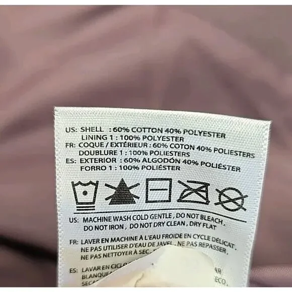 Fox Racing Womens Cosmic Quilted Insulated Bomber Jacket Sz S mauve/dusty purple - Picture 8 of 11